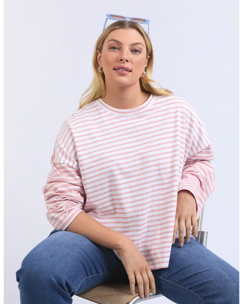 Elm Koki Sweatshirt Style Tee Blush