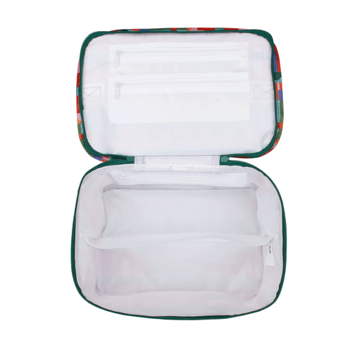 Kollab Toiletry Stash Bag Blocks and Stripes