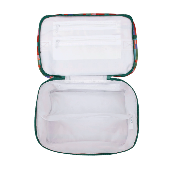 Kollab Toiletry Stash Bag Blocks and Stripes