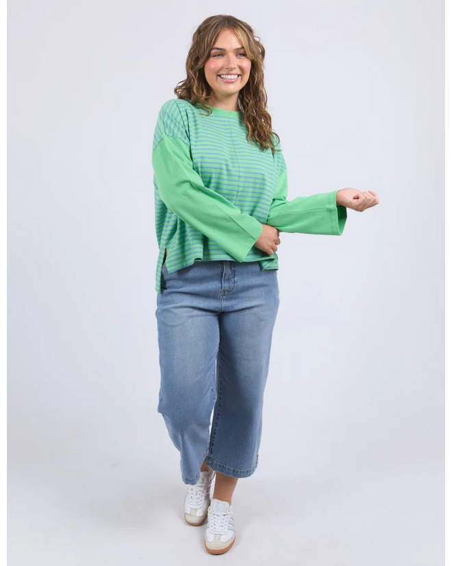 Elm Kova Sweatshirt Style Tee Dublin Green