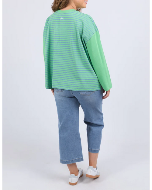 Elm Kova Sweatshirt Style Tee Dublin Green
