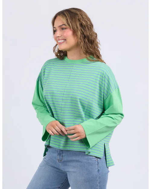 Elm Kova Sweatshirt Style Tee Dublin Green