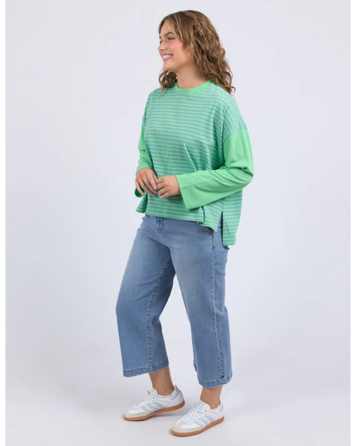 Elm Kova Sweatshirt Style Tee Dublin Green