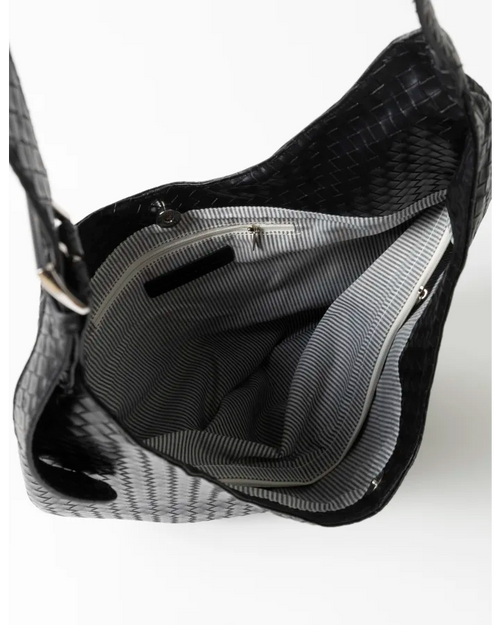 Stella and Gemma Lennox Woven Bag Black