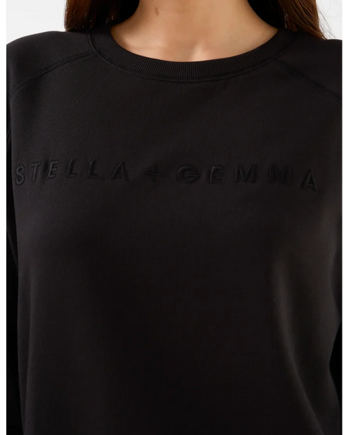 Stella and Gemma Classic Sweatshirt Black Logo