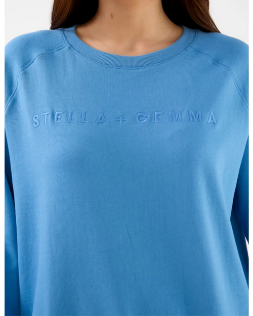 Stella and Gemma Classic Sweatshirt Sky Logo