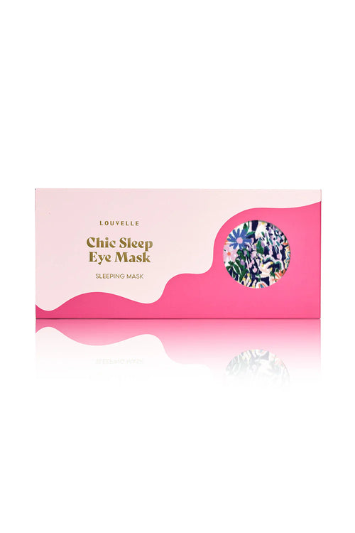 Louvelle Chloe Eye Mask Floral Ikat