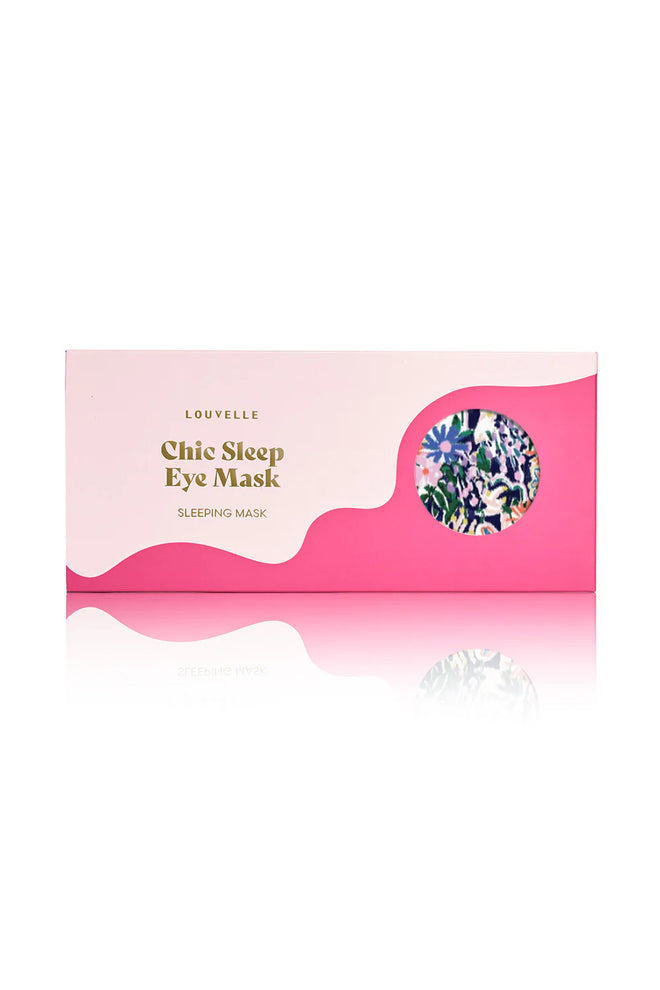 Louvelle Chloe Eye Mask Floral Ikat