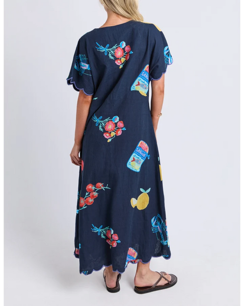 Elm Market Dress Navy