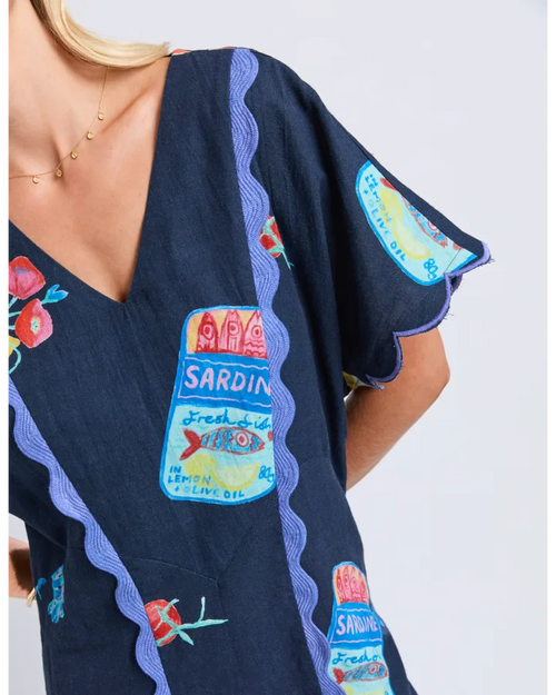 Elm Market Dress Navy