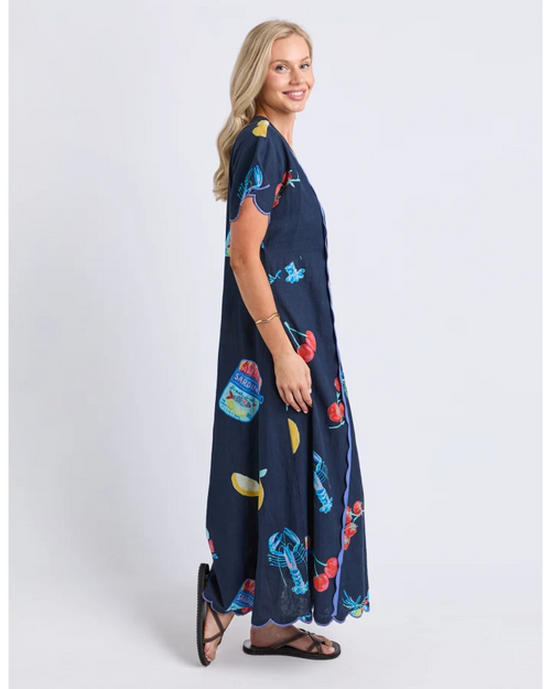 Elm Market Dress Navy
