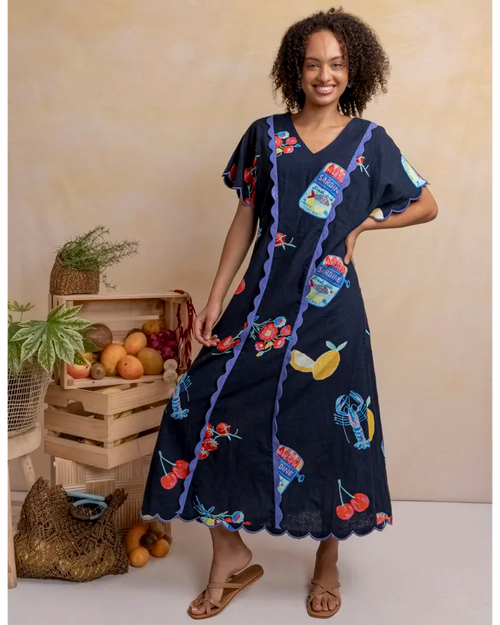 Elm Market Dress Navy