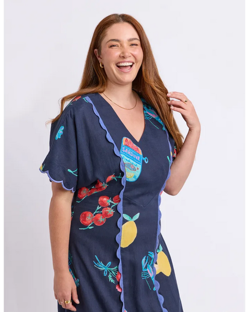 Elm Market Dress Navy