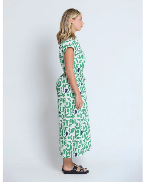 Stella and Gemma Marly Dress Spring Green Geo