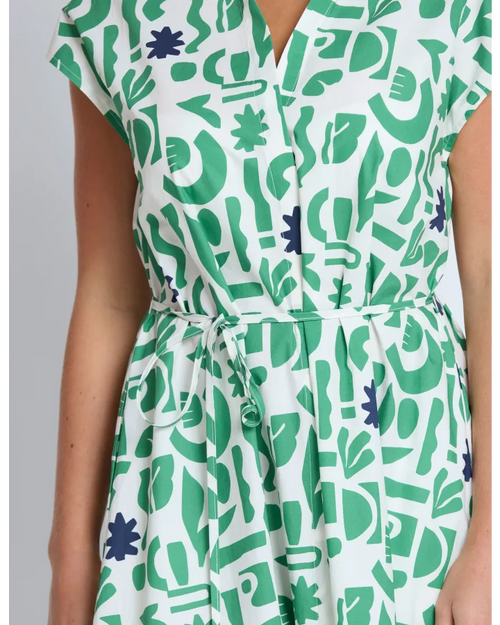 Stella and Gemma Marly Dress Spring Green Geo