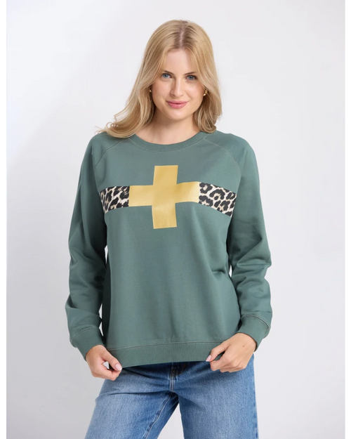 Stella and Gemma Classic Sweatshirt Moss Star Crossed