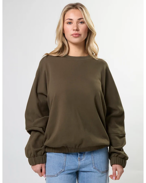 Stella and Gemma Bubble Sweatshirt Moss