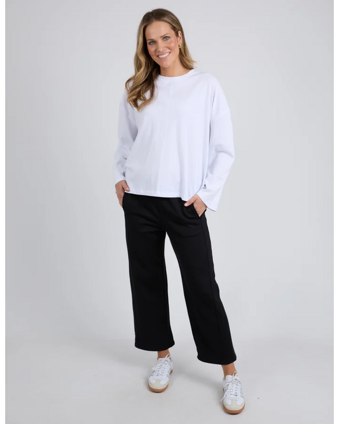Elm Naomi Long Sleeve Top White