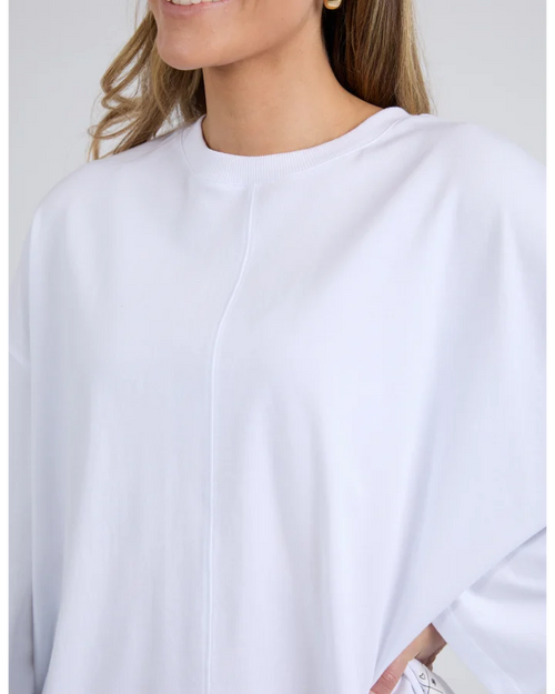 Elm Naomi Long Sleeve Top White