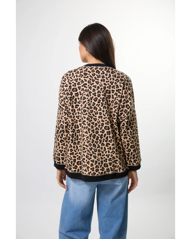 Stella and Gemma Newport Snow Leopard Sweatshirt