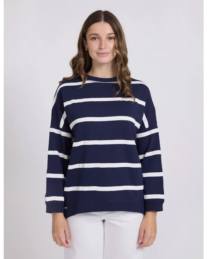 Stella and Gemma Newport Navy White Stripe