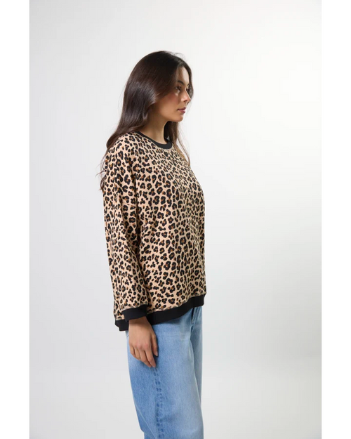 Stella and Gemma Newport Snow Leopard Sweatshirt