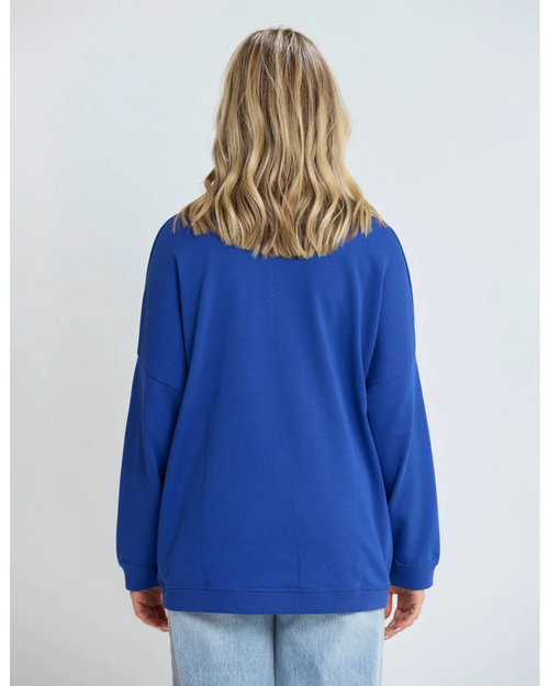 Stella and Gemma Newport Pocket Sweatshirt Cobalt Blue