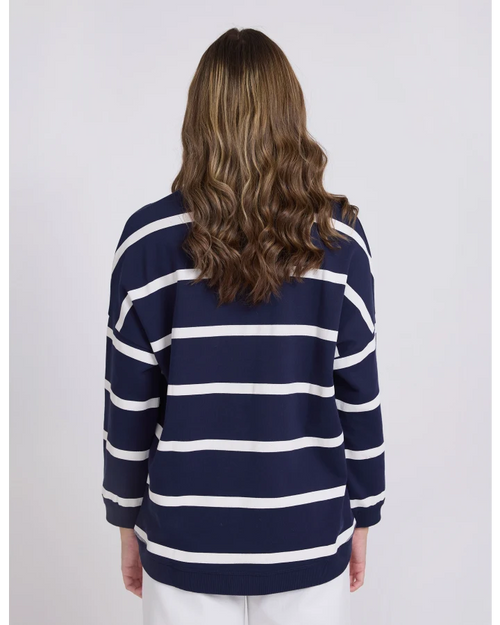 Stella and Gemma Newport Sweatshirt Navy White Stripe