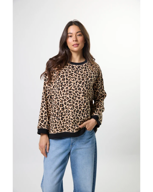 Stella and Gemma Newport Snow Leopard Sweatshirt