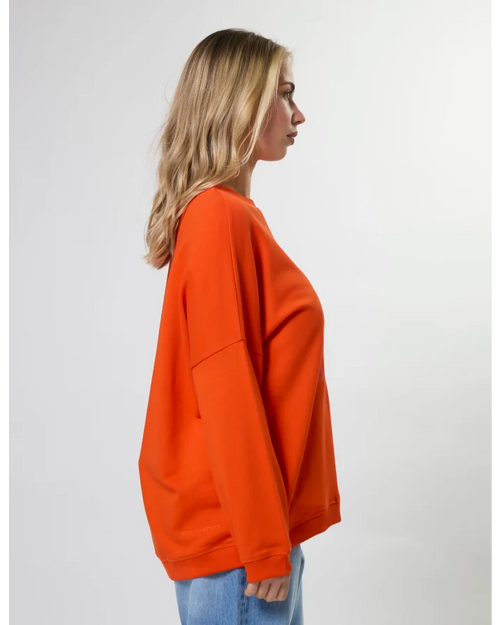 Stella and Gemma Newport Pocket Sweatshirt Tangerine