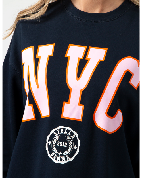 Stella and Gemma NYC Black Cuff Sleeve T Shirt