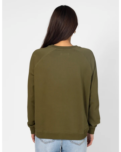 Stella and Gemma Classic Sweatshirt Olive Mosaic