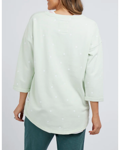 Elm Alice Spot Crew Sweatshirt Opal Blue Spot