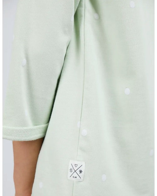 Elm Alice Spot Crew Sweatshirt Opal Blue Spot