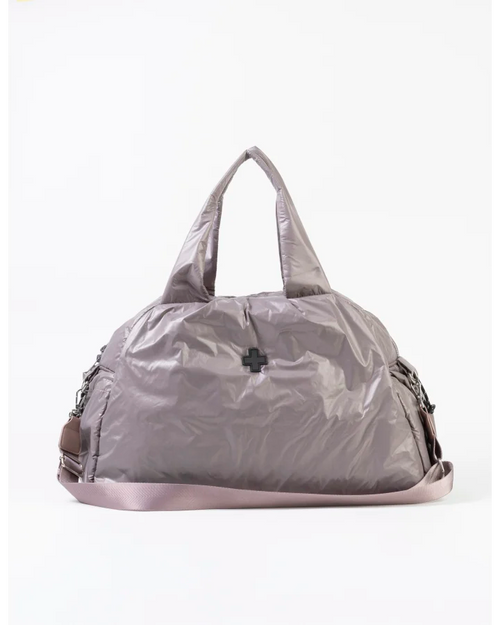 Stella and Gemma Quilted Overnight Bag Aubergine