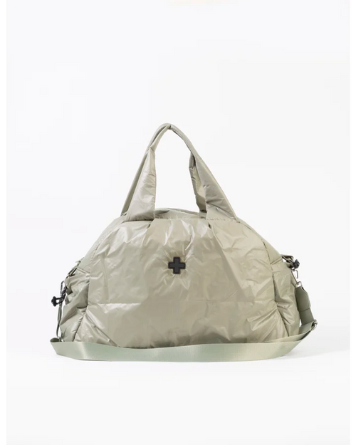 Stella and Gemma Quilted Overnight Bag Silver Sage