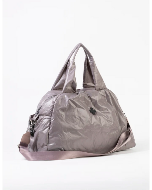 Stella and Gemma Quilted Overnight Bag Aubergine