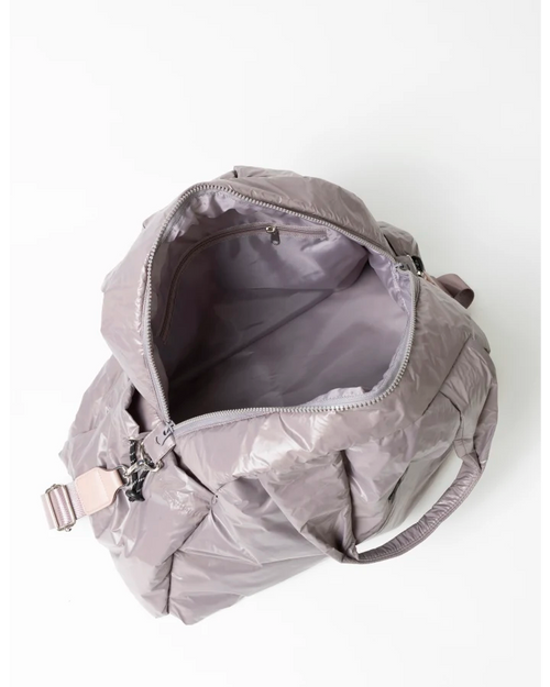 Stella and Gemma Quilted Overnight Bag Aubergine