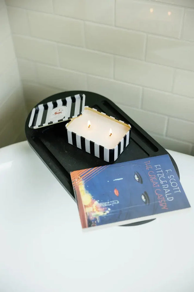 A Dopo Tiger Tin Candle Black Cedar and Fig