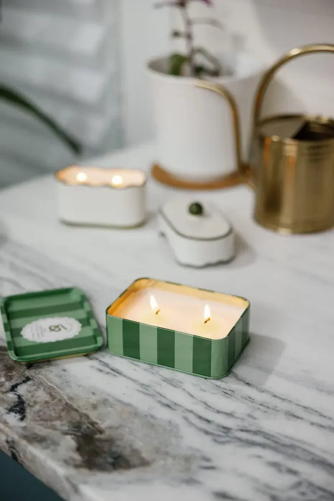 A Dopo Snake Tin Candle Wild Lemongrass