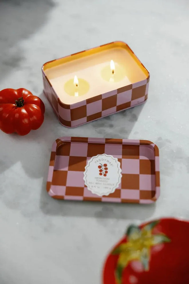 A Dopo Vine Tin Candle Heirloom Tomato