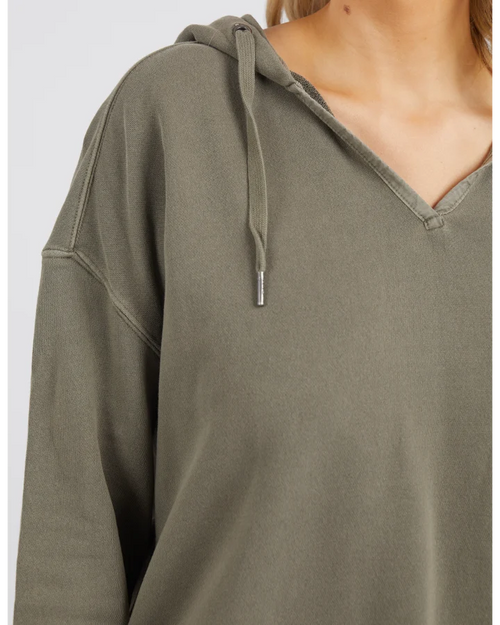 Elm Paris Hoodie Khaki
