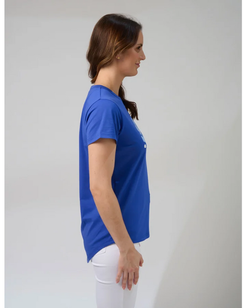 Stella and Gemma Palermo Passion Electric Blue Classic T Shirt