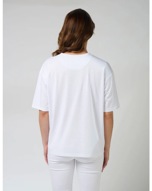 Stella and Gemma Porter T Shirt White Isola Bella
