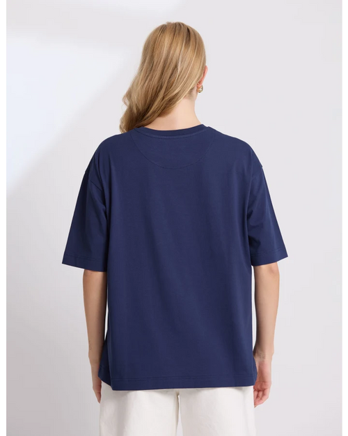 Stella and Gemma Porter Navy T Shirt