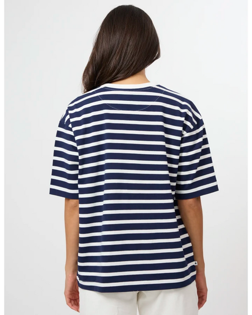 PREORDER - Stella and Gemma Porter T Shirt Navy and White Stripe DUE OCTOBER