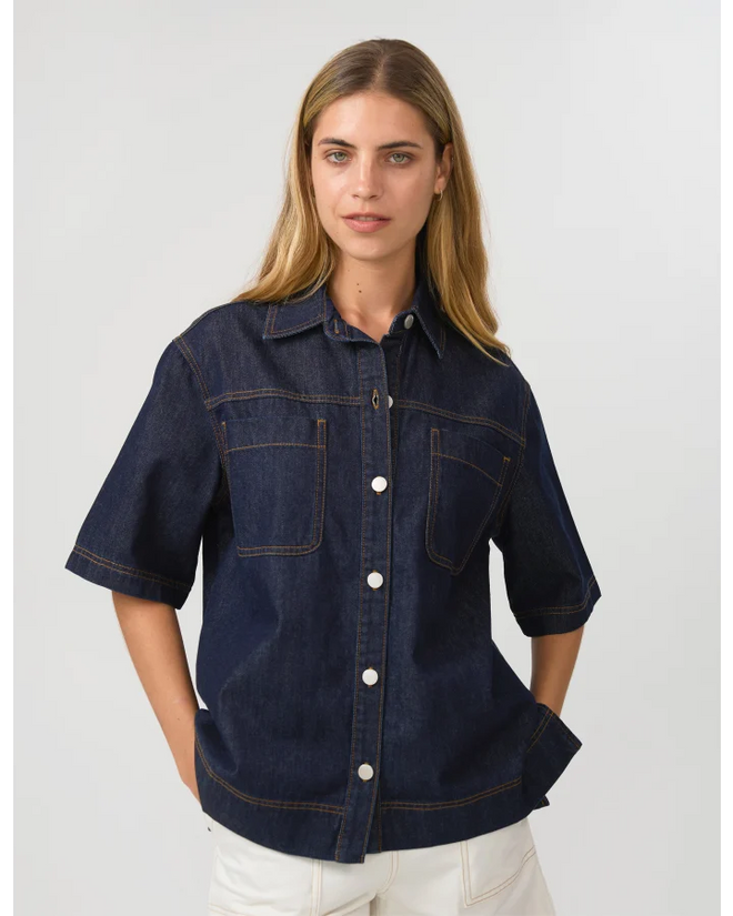 Stella and Gemma Reese Denim Shirt Indigo