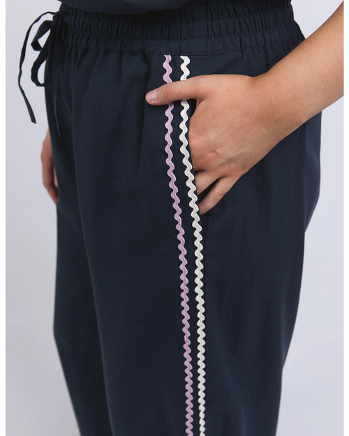 Elm Ric Rac Pants Navy