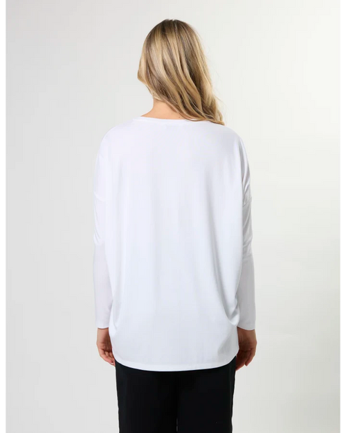 Stella and Gemma Robin Top White