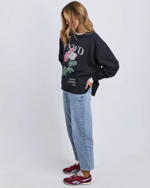 Foxwood Rosa Crew Sweatshirt Black